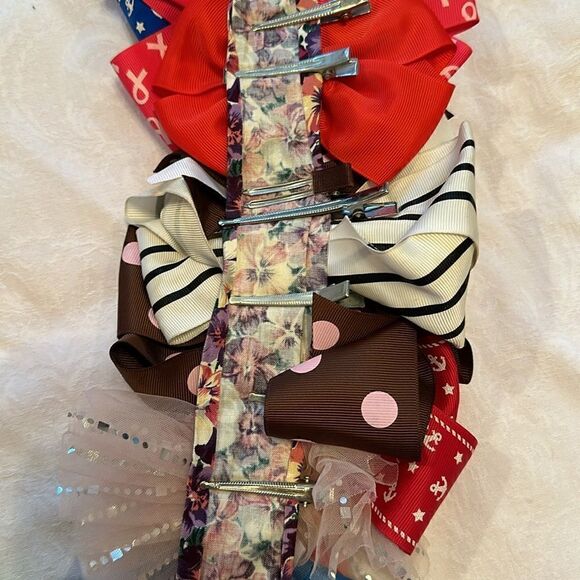 Hair Bows Barettes Set of 40 All Colors - Picture 13 of 16